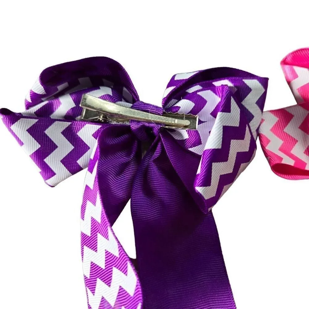 2 chevron bows, 5x5